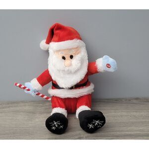 2011 Gemmy Singing Santa Plush Sings Here Comes Santa Claus Red Tested Works